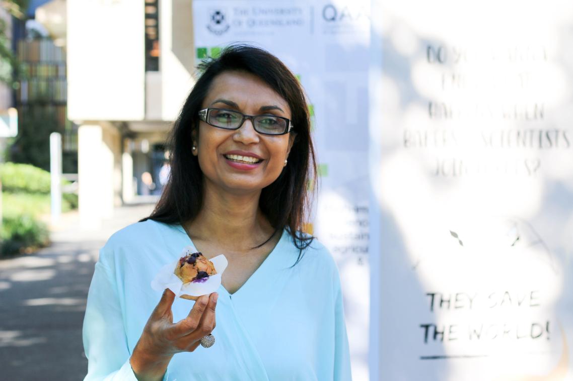 Dr Nima Gunness and her good heart muffin