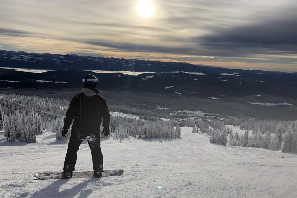 Dr Will Harrison used his expertise in visual perception to predict how the brain processes groomed snow. Photo credit: Dr Will Harrison