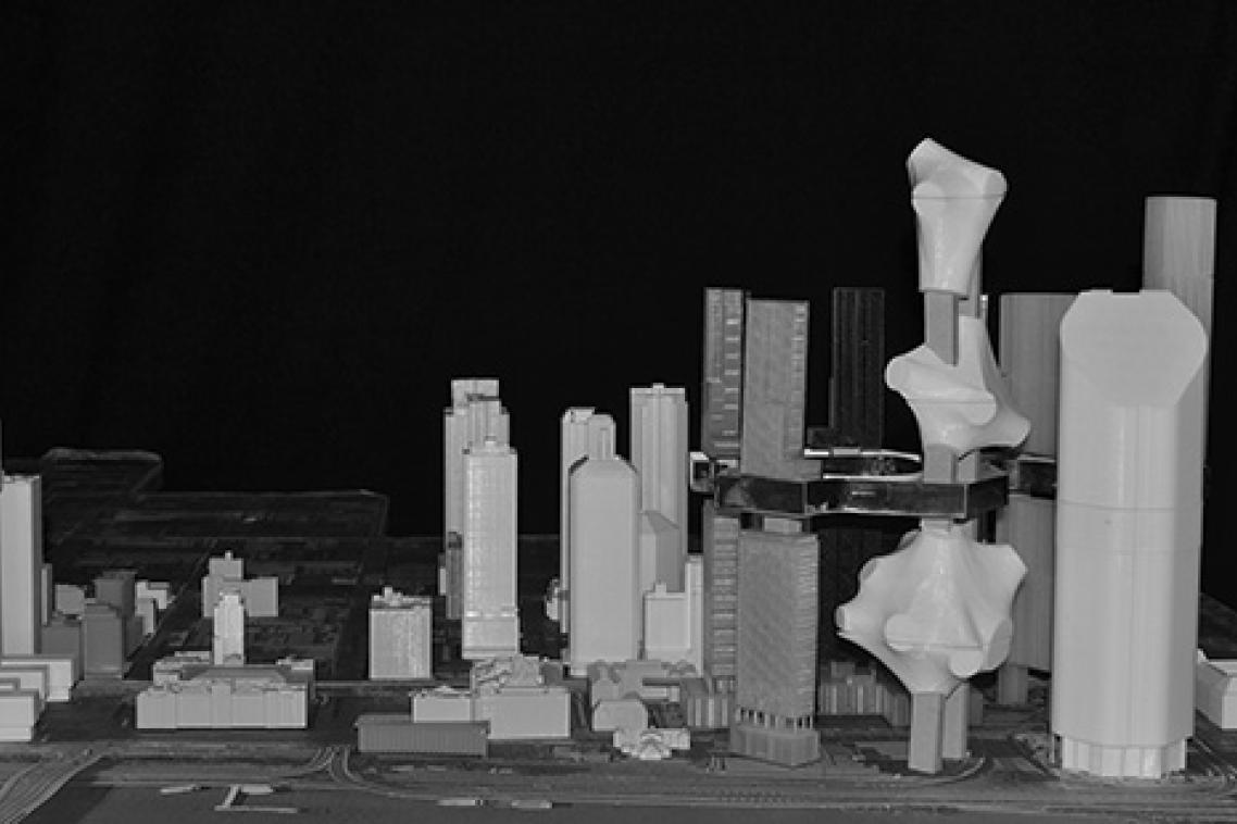 Alternative Queens Wharf proposal from UQ Architecture students Jeremy Field, Tommaso Raimondi and Joshua Lee. 