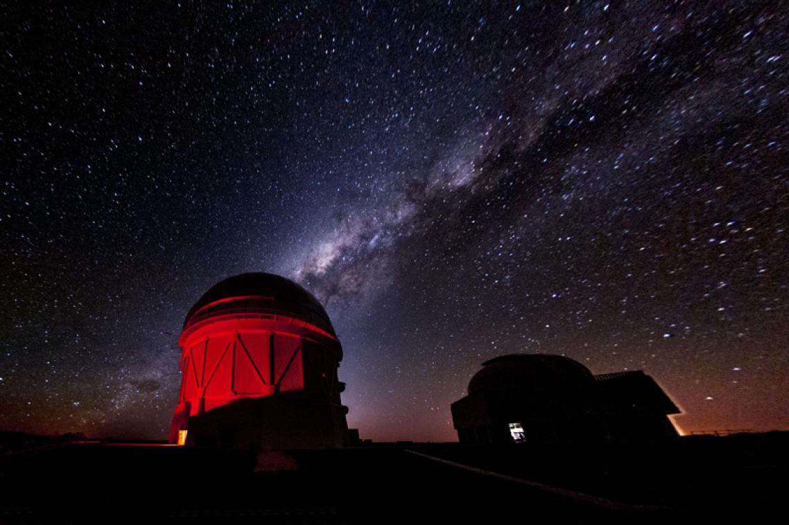 The Milky Way above the DES’s Cerro Tololo Inter-American Observatory in Chile.