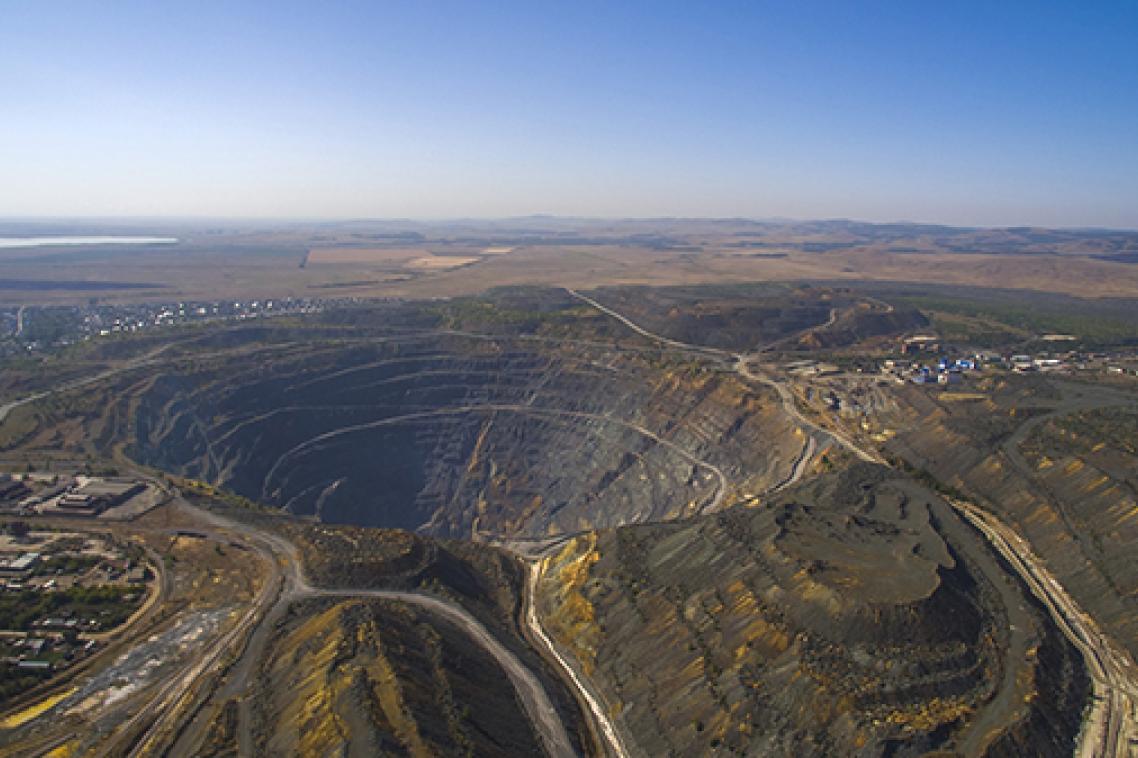 Aerial image of an open-cut mine open. Contributed.