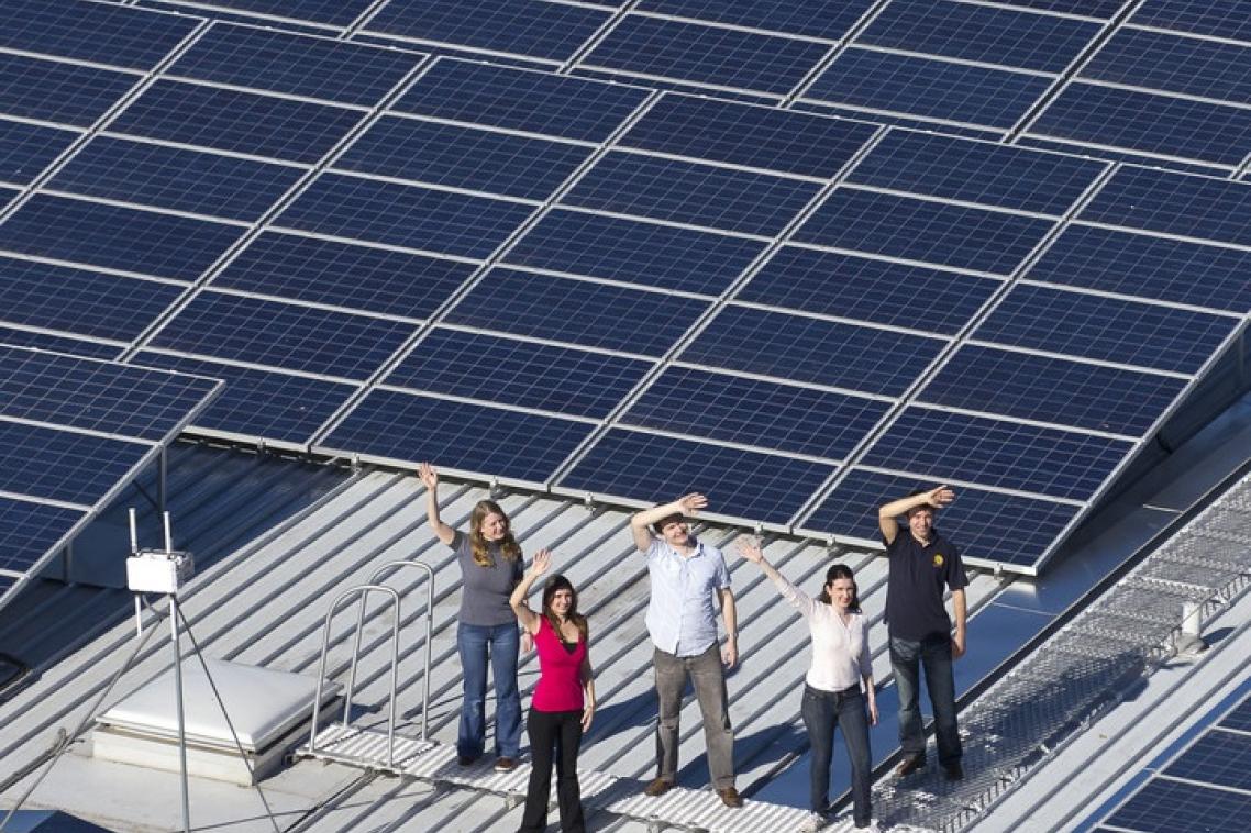 The UQ St Lucia campus has Australia's largest rooftop solar array