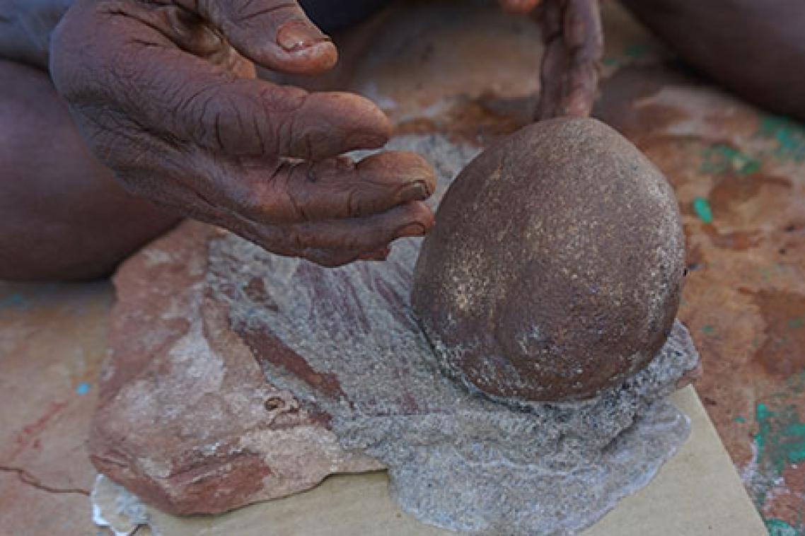 Traditionally, the seeds were ground to a raw paste and eaten as a cold gruel – like a eucalyptus-flavoured porridge.