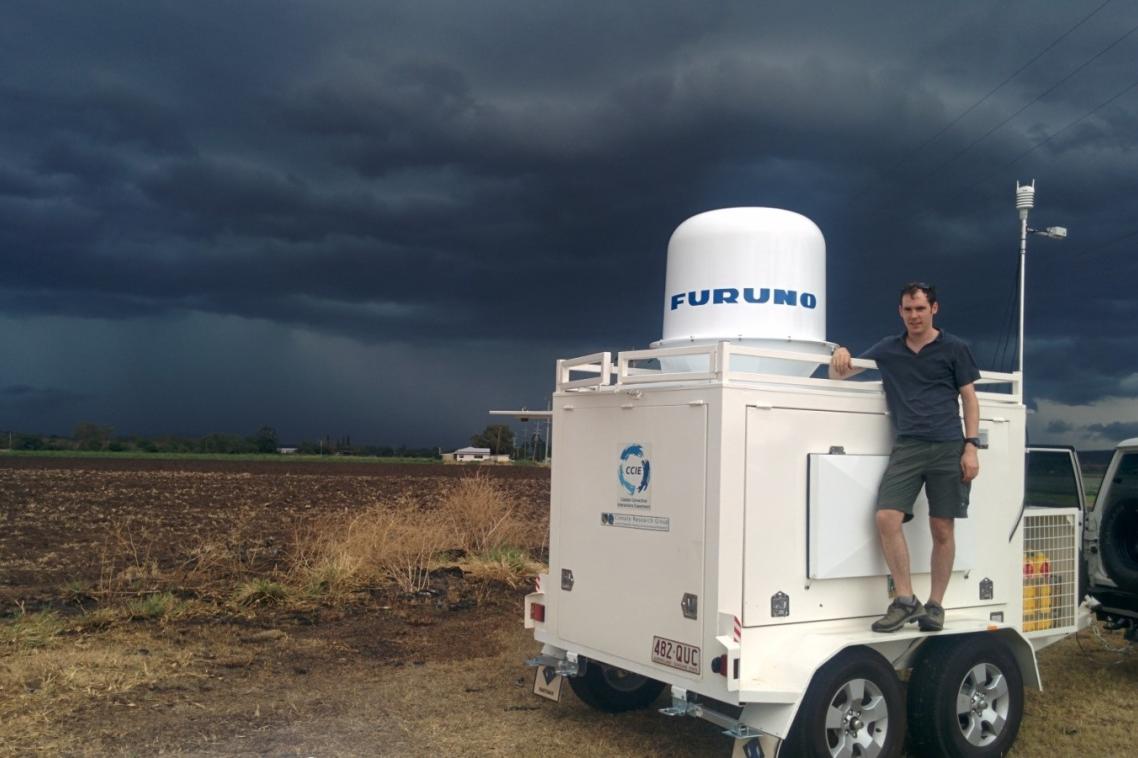 Dr Joshua Soderholm ... undertook a two-year field campaign to help develop his thunderstorm map