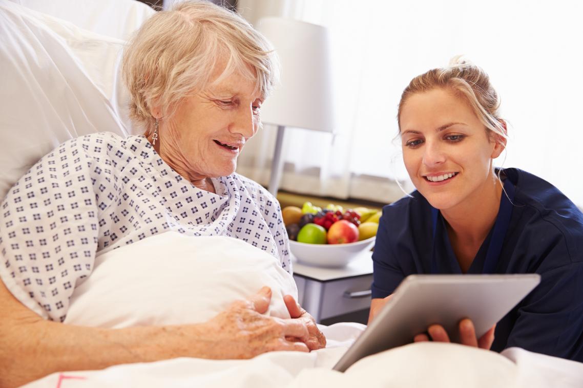 Patients were encouraged to use stimulating resources such as iPads