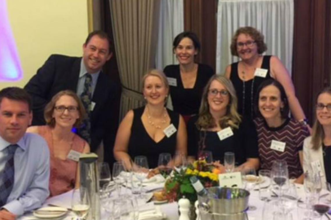 Back (from left): Professor Paul Mills; Monica Taylor, Jennifer Gibbons. Front: Associate Professor Peter Billings, Dr Francesca Bartlett, Belinda Bern, Kate Swanson, Professor Heather Douglas, Associate Professor Tamara Walsh.
