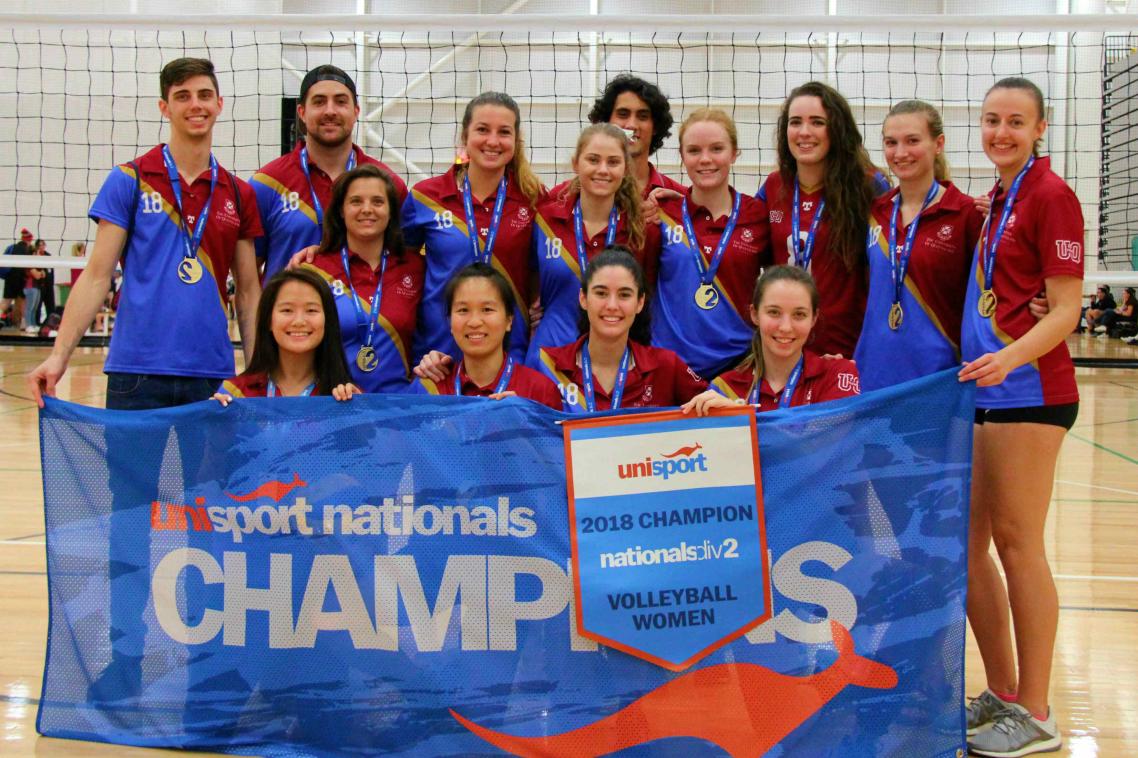 Team UQ won the women's volleyball gold medal.