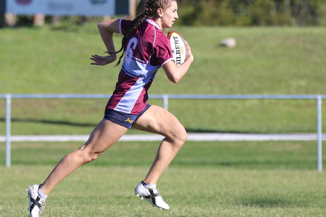 Mackenzie Sadler in full flight.