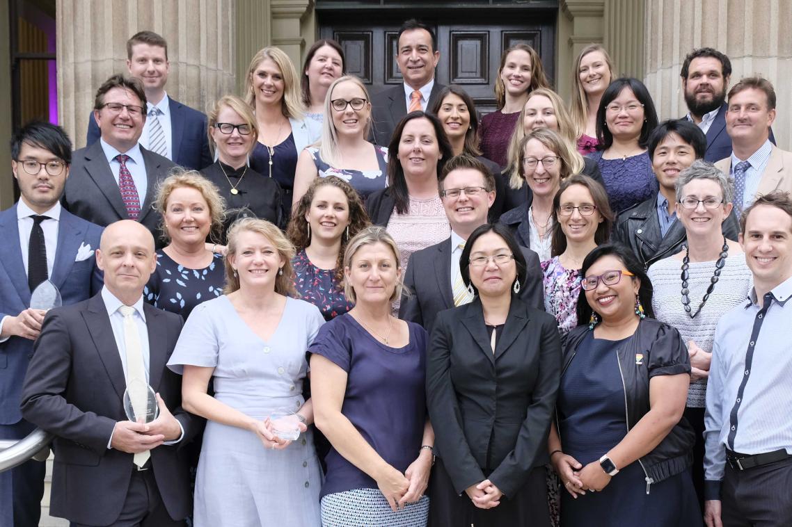 The award winners at Customs House in Brisbane this evening