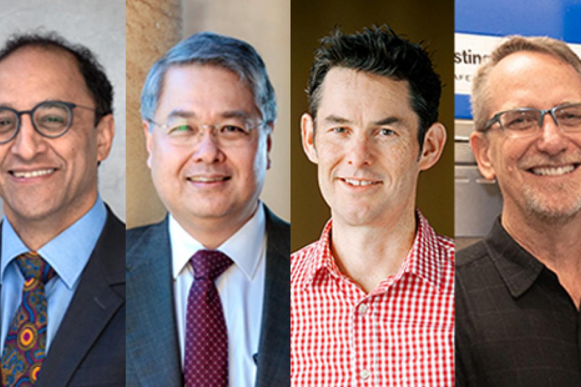 Composite photo of the four new AAHMS fellows