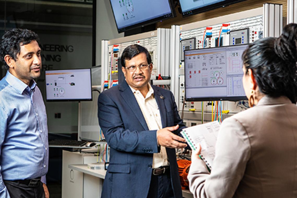Professor Tapan Saha in the UQ TestLab