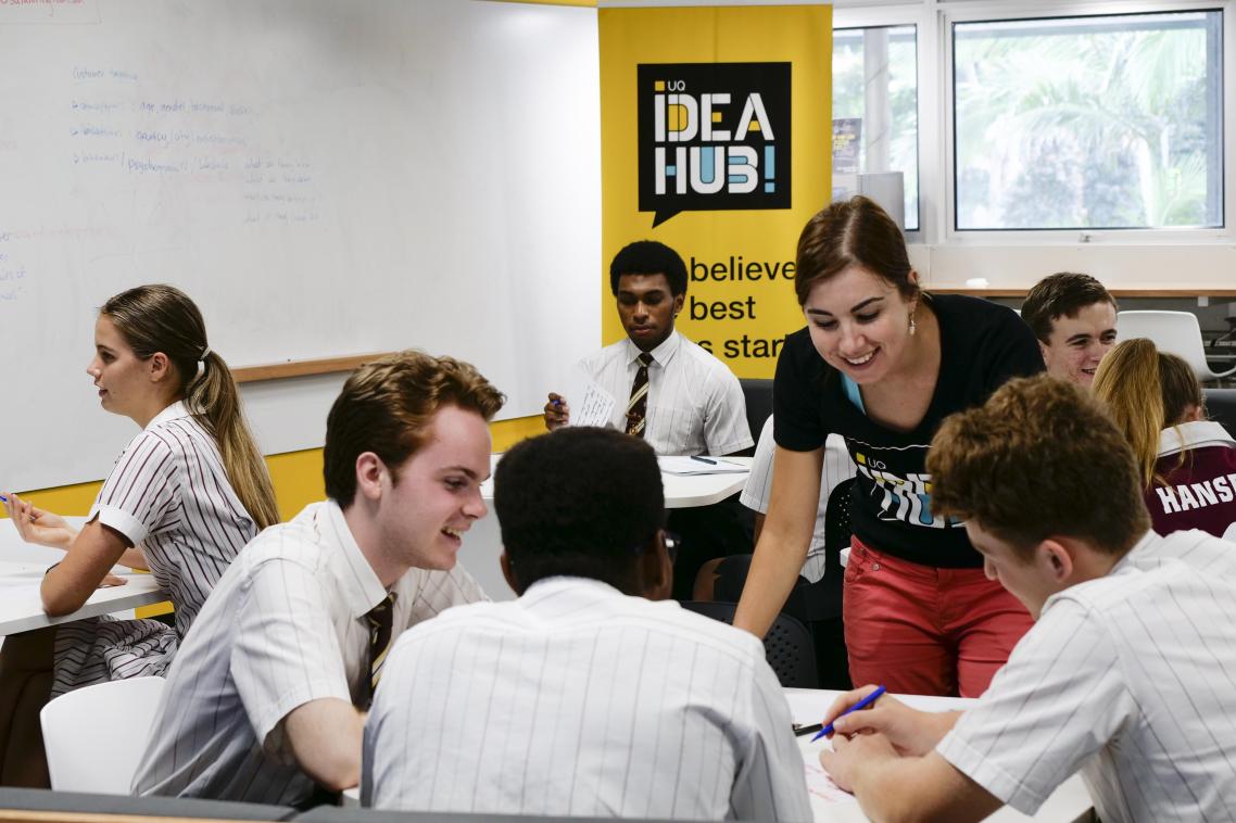 Senior students from St Peter’s Lutheran College visited UQ for the Idea Hub Discovery program