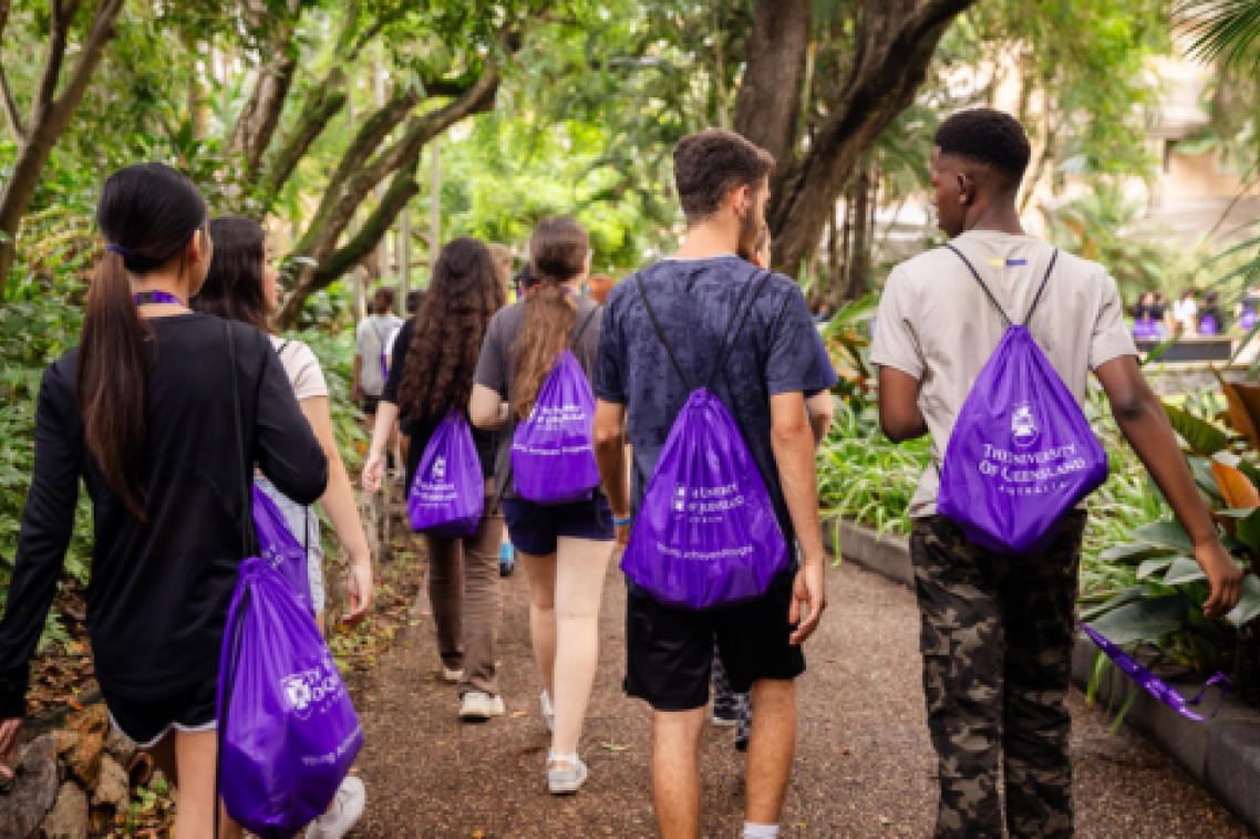 Students from UQ's Young Achievers Program