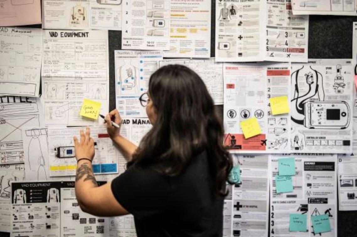 University of Queensland design students used an iterative process to refine and improve their guide to a VAD. Image: UQ.