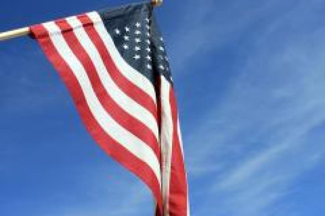 US flag.