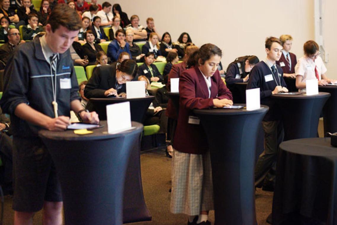 Queensland students competing in this year's Australian Brain Bee Challenge.