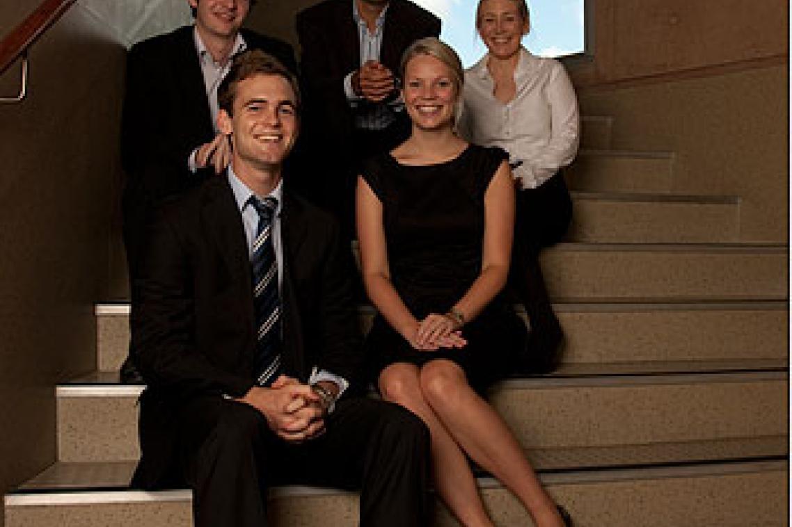 At team of UQ commerce students has placed third in an international trading competition