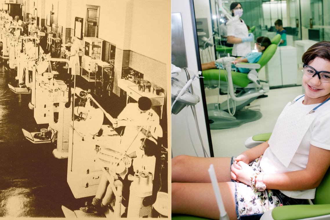 Old versus new – UQ dental facilities have had an upgrade.