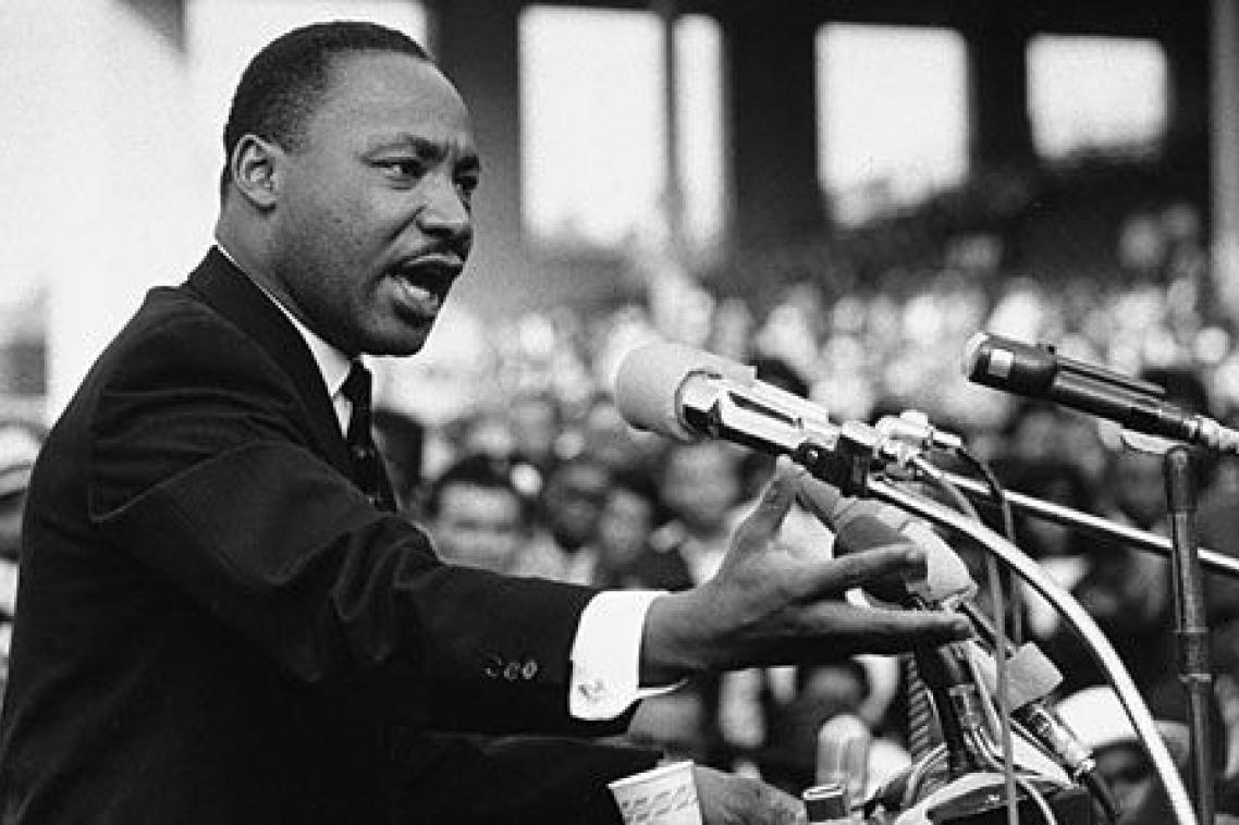 Dr Martin Luther King Jr ... Dr Hutch met him during a civil rights worker training program in Atlanta, Georgia.