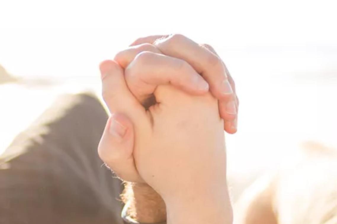 Linked hands