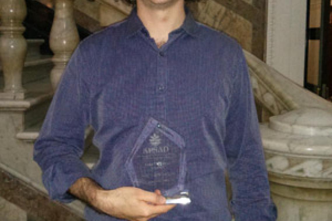Dr Matthew Gullo, from The University of Queensland’s Centre for Youth Substance Abuse Research, was presented the award at the Australasian Professional Society on Alcohol and other Drugs conference in Brisbane on Tuesday night.