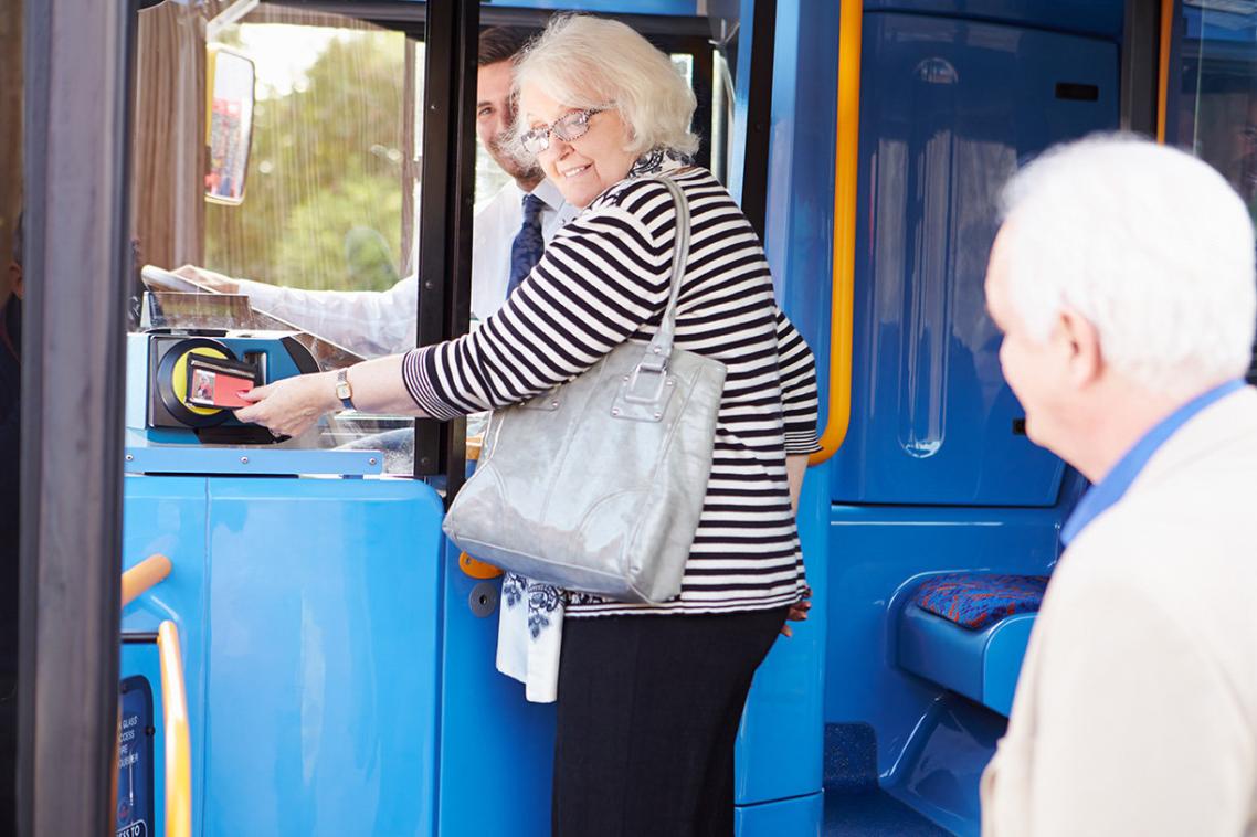 Staying mobile via public transport can help with social activities