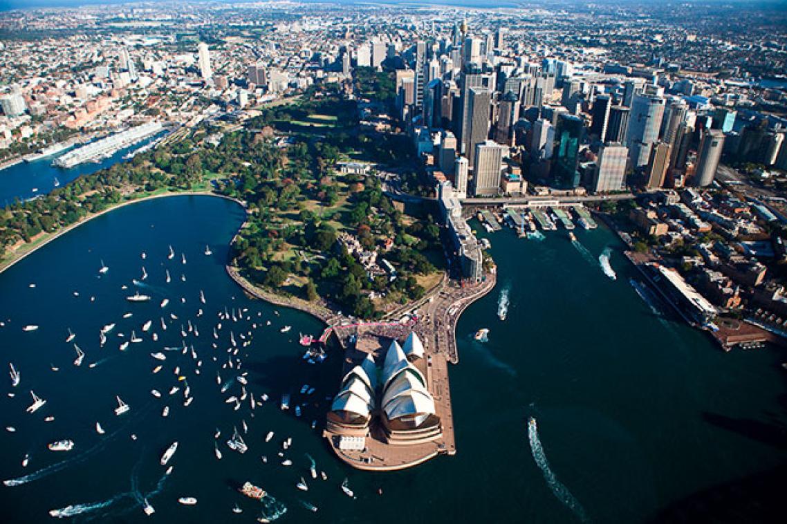 Sydney Opera House and the harbour