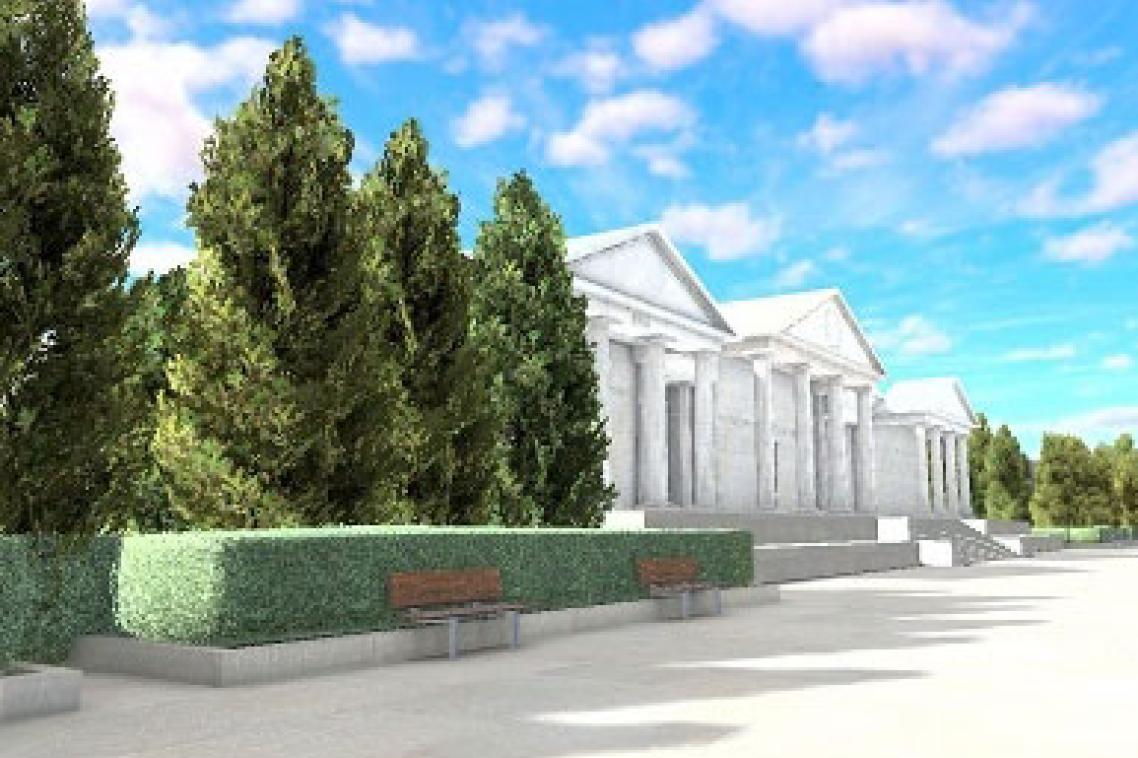 Computer rendering of Charles Bean's design of an Australian War Memorial museum