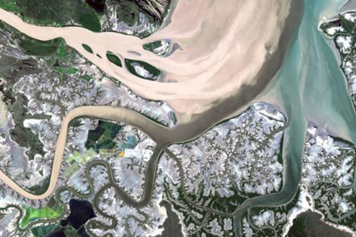 Australian land mapping image from orbit
