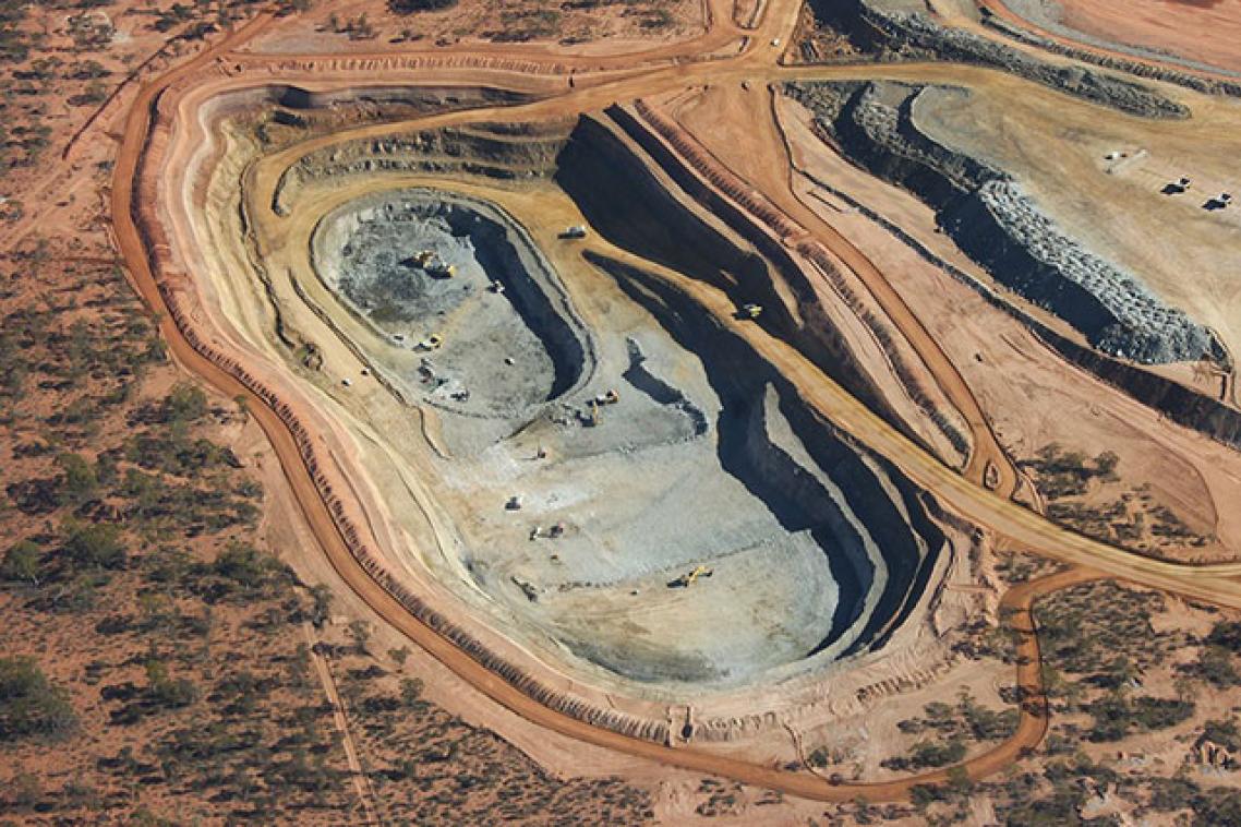 A deep mine