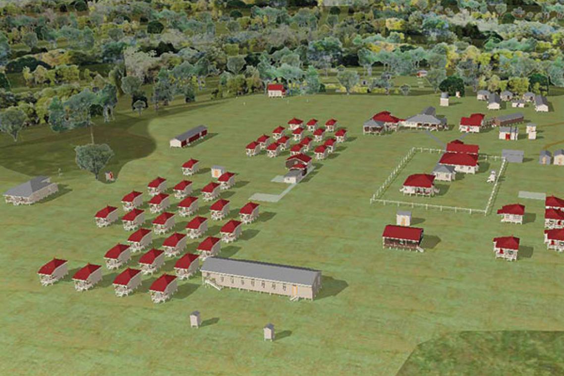 Peel Island Lazaret digital model reconstruction by Jonus Darr, UQ Master of Architecture student, 2016.
