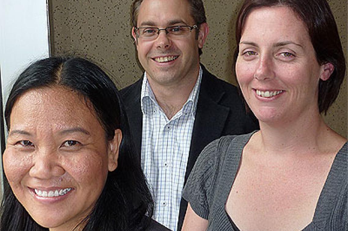 PhD student Ann Suwaree Ashton, Associate Professor Brent Ritchie and lecturer and postgraduate coursework coordinator Dr Lisa Ruhanen