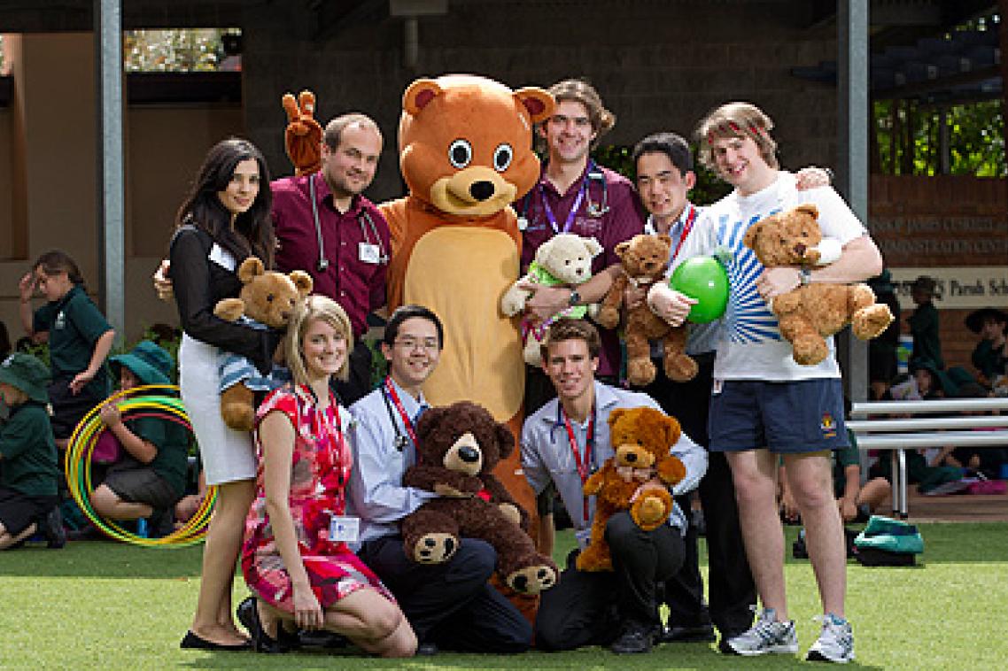 The Teddy Bear Hospital student volunteers