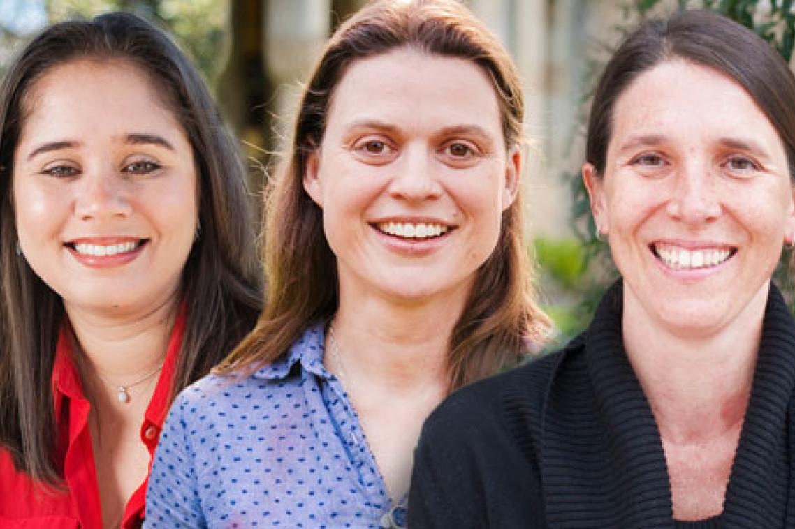 Dr Alize Ferrari (Queensland Centre for Mental Health), Associate Professor Margaret Mayfield, School of Biological Sciences and Director of the Ecology Centre and Dr Eugenia Sampayo, School of Biological Sciences and ARC Centre of Excellence for Coral Reef Studies