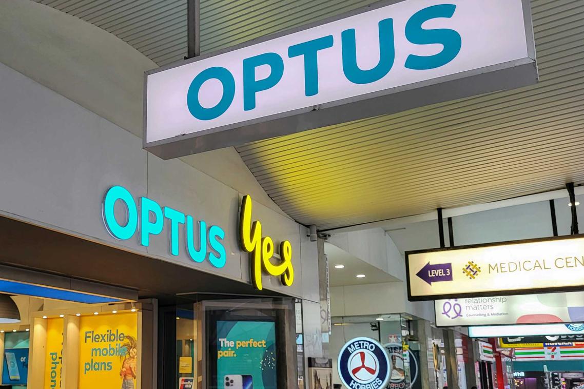Optus shopfront