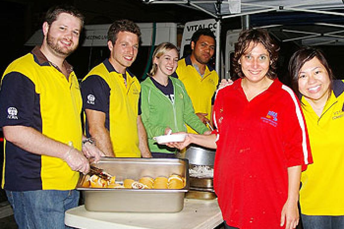 UQ Business students help out at the Vital Connection soup kitchen