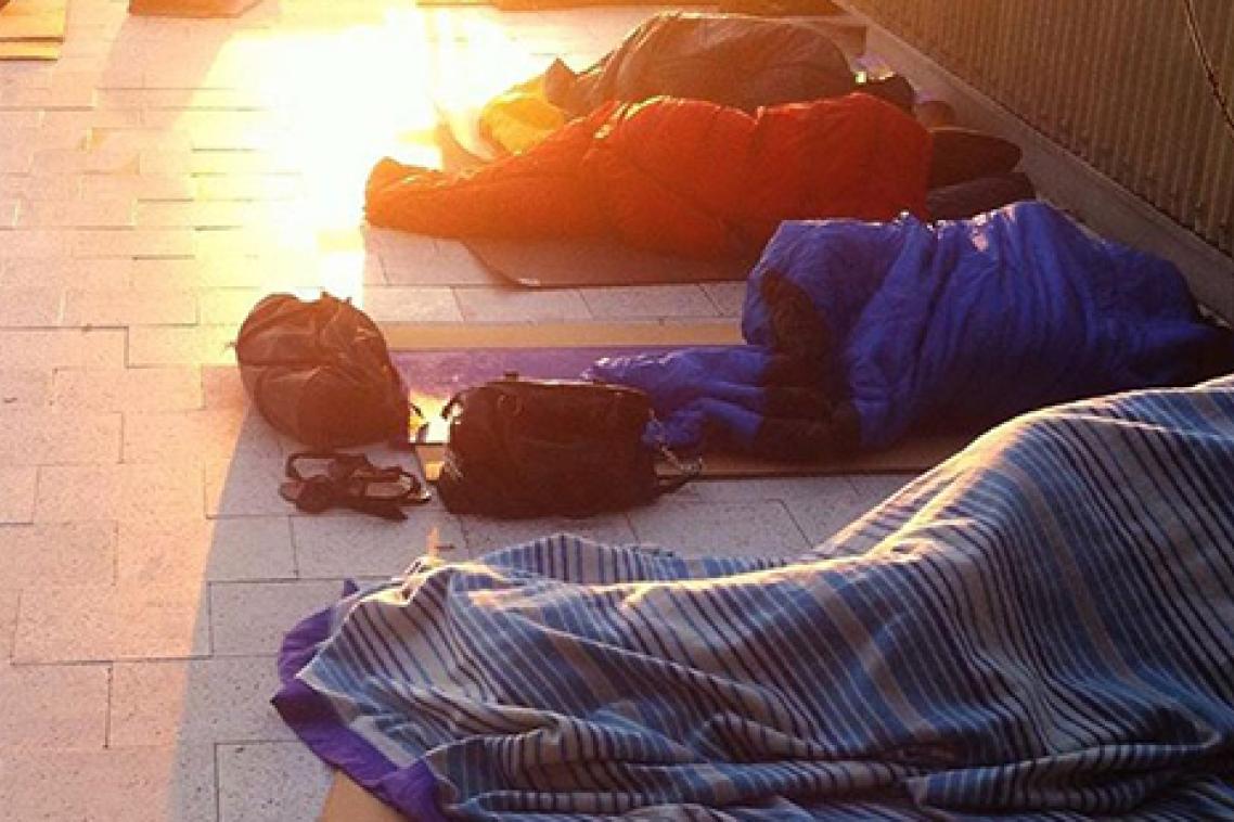 Students and staff will sleep rough for the annual UQ School of Architecture Winter Sleepout 